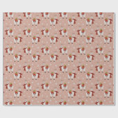 Weihnachts Lllamas Wrapping Paper Geschenkpapier (Flach)