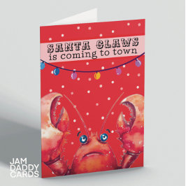 Weihnachts-Lobster Feiertagskarte