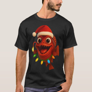 Weihnachts-Losmaul-Stoplight-Fisch T-Shirt