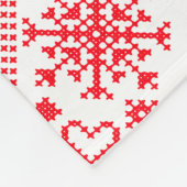 Weihnachts-Lover-Muster Sampler-Design Fleecedecke (Ecke)