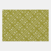 Weihnachts-Lover-Muster Sampler-Design Geschenkpapier Set (Vorderseite 3)