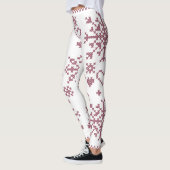 Weihnachts-Lover-Muster Sampler-Design Leggings (Links)