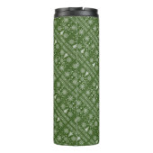 Weihnachts-Lover-Muster Sampler-Design Thermosbecher (Rückseite)