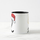 Weihnachts-Löwe-Sternzeichen-Santa-Hut Tasse (Zentrum)