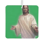 Weihnachts-Luftfreisenfänger, Jesus Christus Autolufterfrischer (Rückseite)