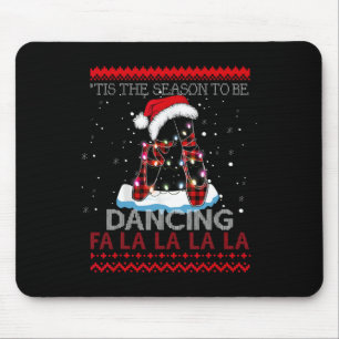 Weihnachts-Lunch Tanz Ugly Sweater Funny Weihnacht Mousepad