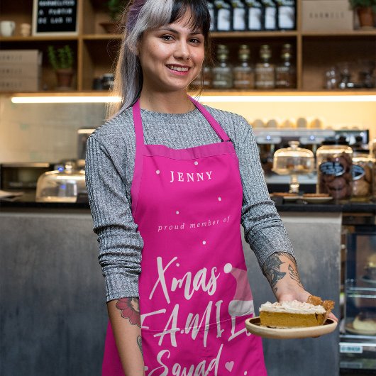 Weihnachts-lustige Familienkruppe Weihnachtsmannmü Schürze