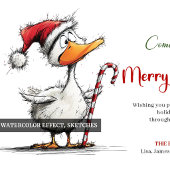 Weihnachts Lustige Gans Minimalistischer Charme Pa Pappteller