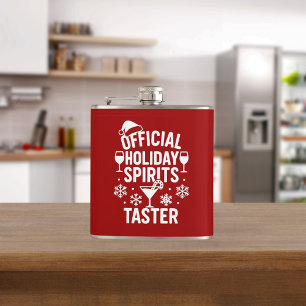Weihnachts lustige Party-Spirituosen Verkoster rot Flachmann