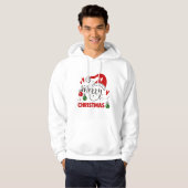 Weihnachts-lustiges Zitat Hoodie (Vorne ganz)