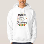 Weihnachts-lustiges Zitat Hoodie (Vorderseite)