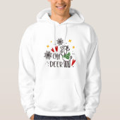 Weihnachts-lustiges Zitat Hoodie (Vorderseite)
