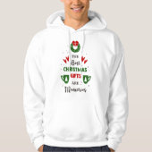 Weihnachts-lustiges Zitat Hoodie (Vorderseite)