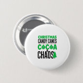 Weihnachts-Lutscher-Kakao-Chaos-Design Button (Vorne & Hinten)