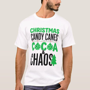 Weihnachts-Lutscher-Kakao-Chaos-Design T-Shirt
