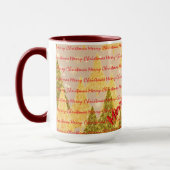 Weihnachts Luxus Weihnachtsbäume Festlich Tasse (Links)