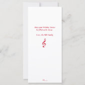 Weihnachts-Lyric-Flachkarte (Rückseite)