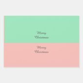 Weihnachts-Macaron-Bäume und Kerzen-Custom-Nachric Geschenkpapier Set (Vorderseite 3)