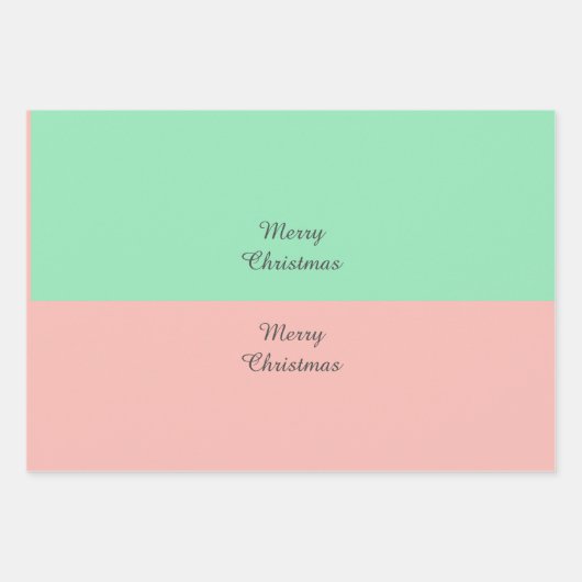 Weihnachts-Macaron-Bäume und Kerzen-Custom-Nachric Geschenkpapier Set (Vorderseite 3)