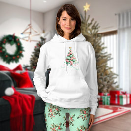 Weihnachts-Macaron-Tree-benutzerdefinierte Meldung Hoodie