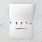 Weihnachts-Macarons mit Musik Feiertagskarte (Innenseite)