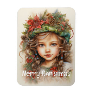 Weihnachts Mädchen Benutzerdefiniert 16 von 25 Magnet