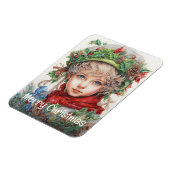 Weihnachts Mädchen Custom 11 von 25 Magnet (Linke Seite)