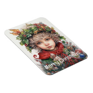 Weihnachts Mädchen Custom 12 von 25 Magnet