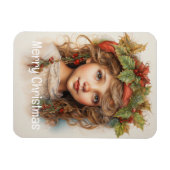 Weihnachts Mädchen Custom 15 von 25 Magnet (Horizontal)