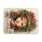Weihnachts Mädchen Custom 16 von 25 Magnet (Horizontal)