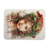 Weihnachts Mädchen Custom 17 von 25 Magnet (Horizontal)