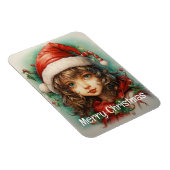 Weihnachts Mädchen Custom 1 von 25 Magnet (Rechte Seite)
