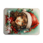 Weihnachts Mädchen Custom 1 von 25 Magnet (Horizontal)