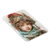 Weihnachts Mädchen Custom 21 von 25 Magnet (Rechte Seite)
