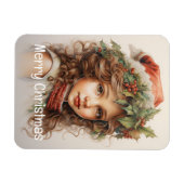 Weihnachts Mädchen Custom 24 von 25 Magnet (Horizontal)
