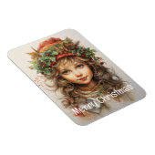 Weihnachts Mädchen Custom 25 von 25 Magnet (Rechte Seite)