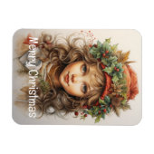 Weihnachts Mädchen Custom 25 von 25 Magnet (Horizontal)