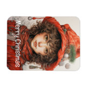 Weihnachts Mädchen Custom 2 von 25 Magnet (Horizontal)