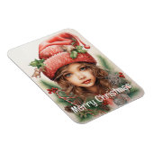 Weihnachts Mädchen Custom 3 von 25 Magnet (Rechte Seite)