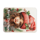 Weihnachts Mädchen Custom 3 von 25 Magnet (Horizontal)