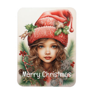 Weihnachts Mädchen Custom 3 von 25 Magnet