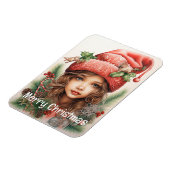 Weihnachts Mädchen Custom 3 von 25 Magnet (Linke Seite)
