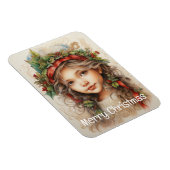 Weihnachts Mädchen Custom 5 von 25 Magnet (Rechte Seite)