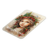 Weihnachts Mädchen Custom 5 von 25 Magnet (Linke Seite)