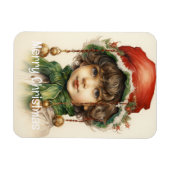 Weihnachts Mädchen Custom 6 von 25 Magnet (Horizontal)