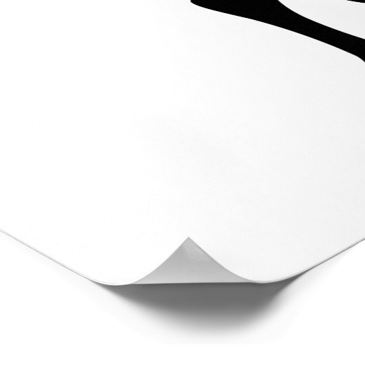 Weihnachts-Magi-Silhouette Poster (Ecke)