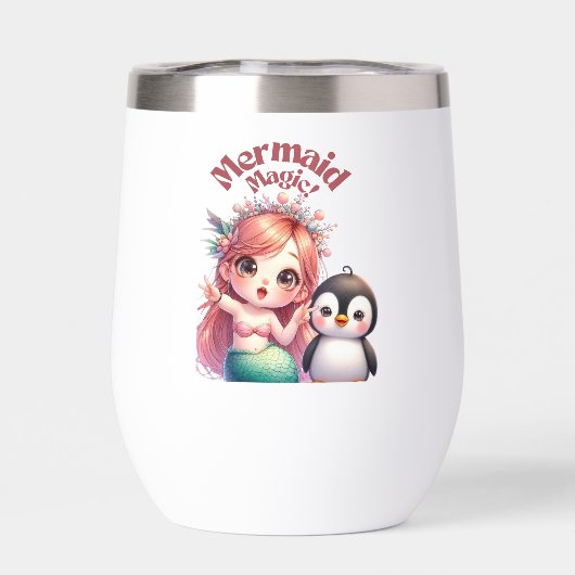 Weihnachts Magic Card mit Pinguin Spaß (Rückseite)