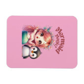 Weihnachts Magic Card mit Pinguin Spaß Magnet (Horizontal)