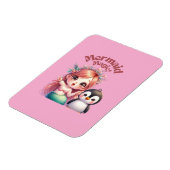 Weihnachts Magic Card mit Pinguin Spaß Magnet (Linke Seite)