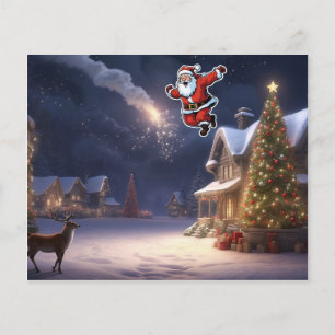 Weihnachts-Magie ist in der Luft und das neue Jahr Flyer